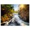 Designart - Waterfall through the Forest - Landscape Canvas Art Print